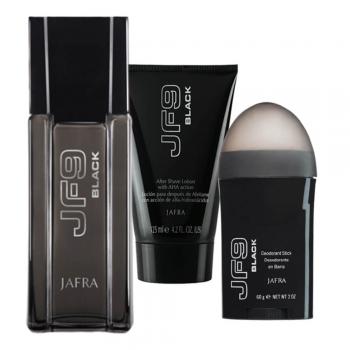 Jafra FJ 9 Black Cologne, After Shave, Deo-Stick